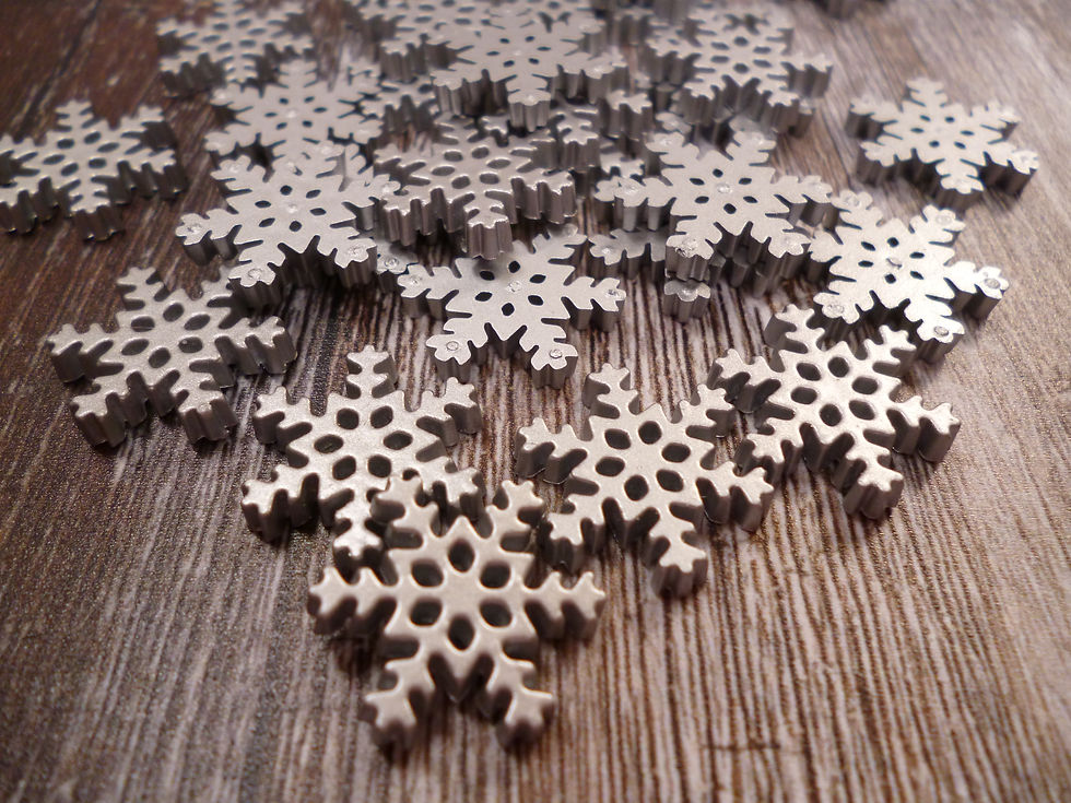 Thumbnail: Individual Buttons :: Snowflake :: Silver