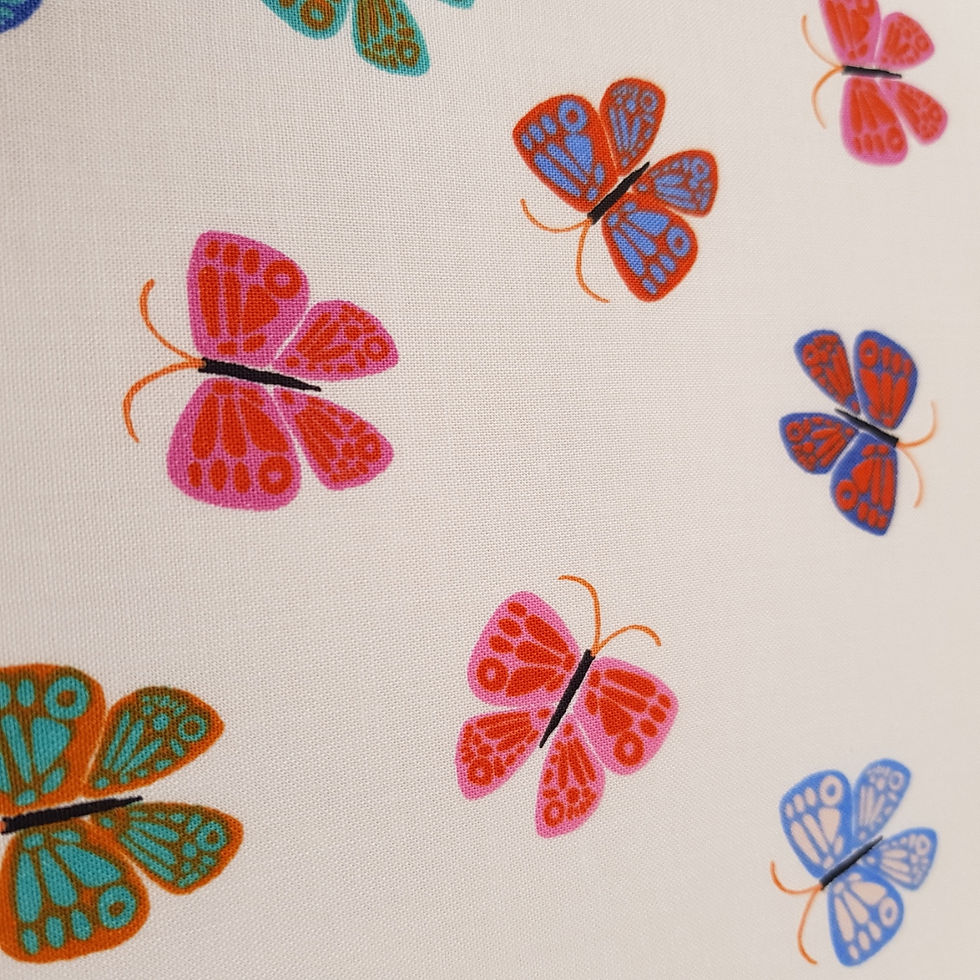 Thumbnail: Fabric :: Lucky Lucky :: Butterflies Natural