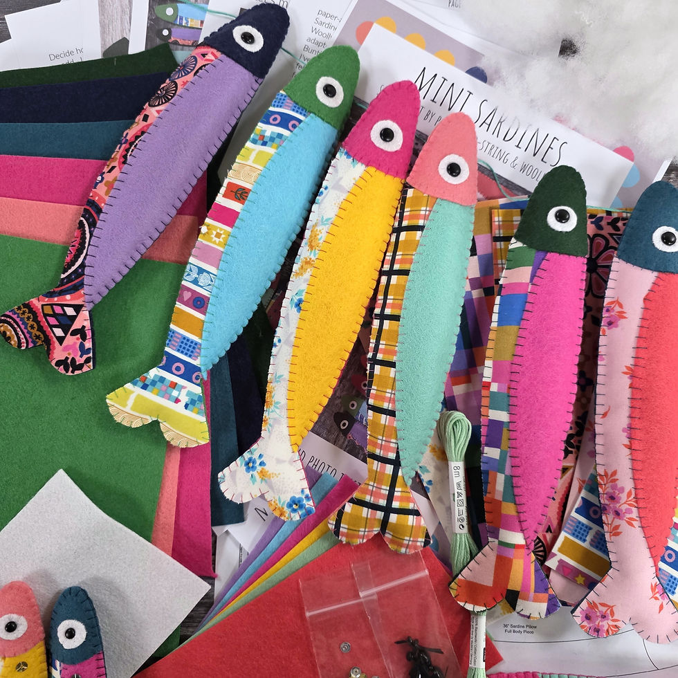 Thumbnail: Felt Sardines Sewing Kit :: Bunting & Decorations