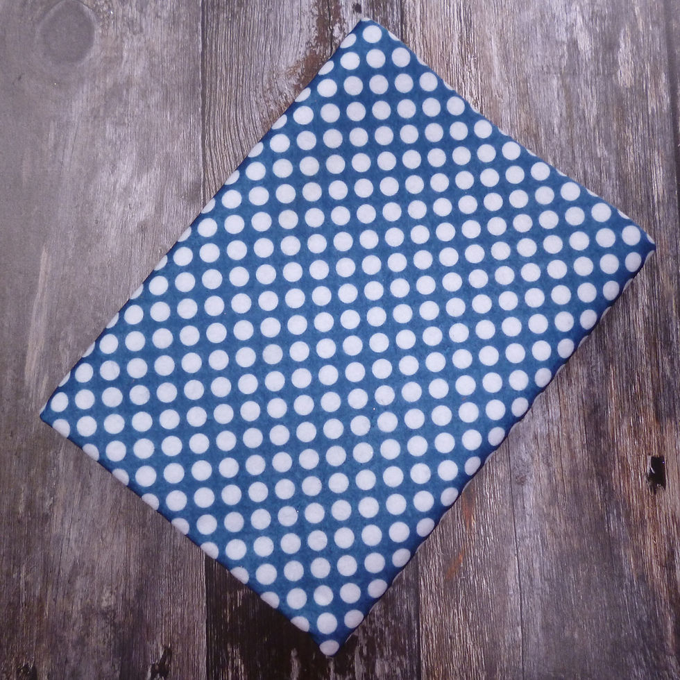 Thumbnail: Acrylic Felt from the roll :: Navy Dot