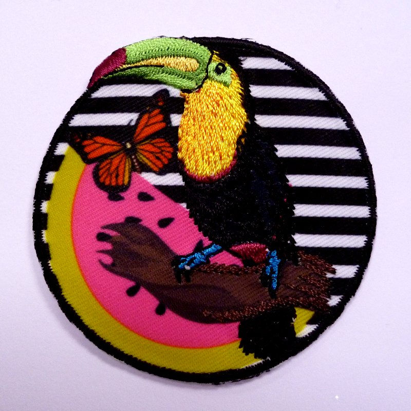 Thumbnail: Embroidered Motif :: Tropical Circles