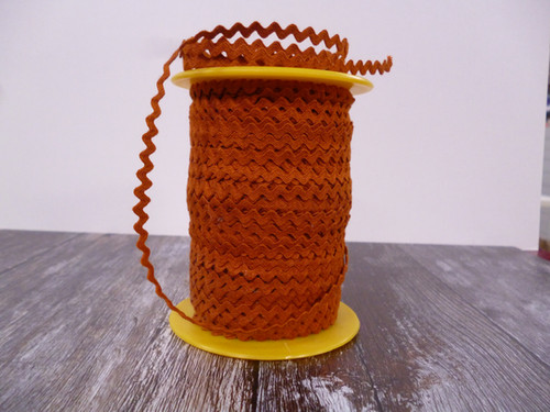 SALE 4mm tiny ric rac Rust | paper-and-string
