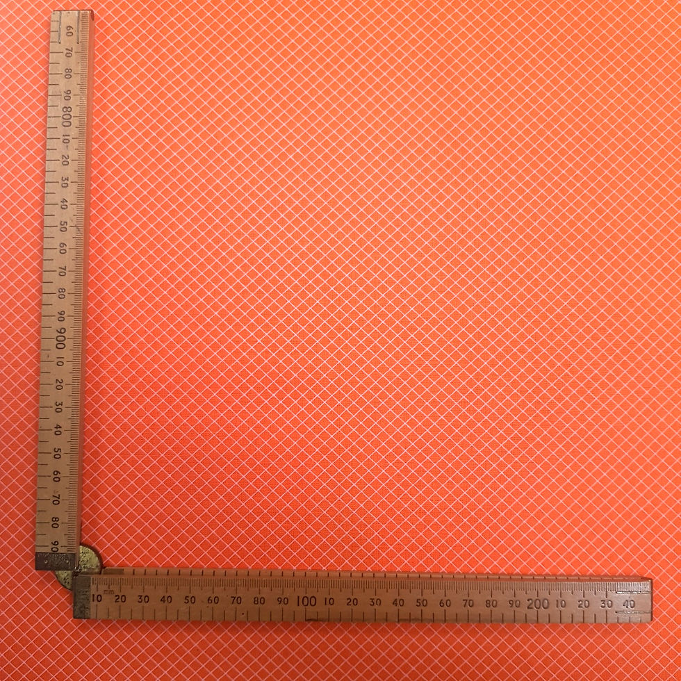 Thumbnail: Fabric :: True Colours :: Orange Grid