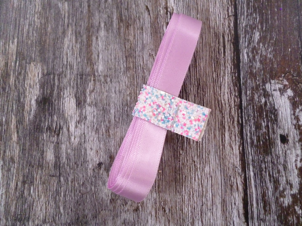 12mm satin mauve - remnants - 3m bundle