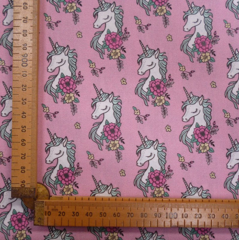 Thumbnail: SALE  Artisan Fabric Felt :: Pink Dreamy Unicorn  on white