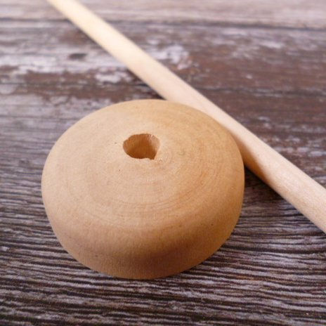 Thumbnail: Mini Wooden Tree Base & Dowel Stick