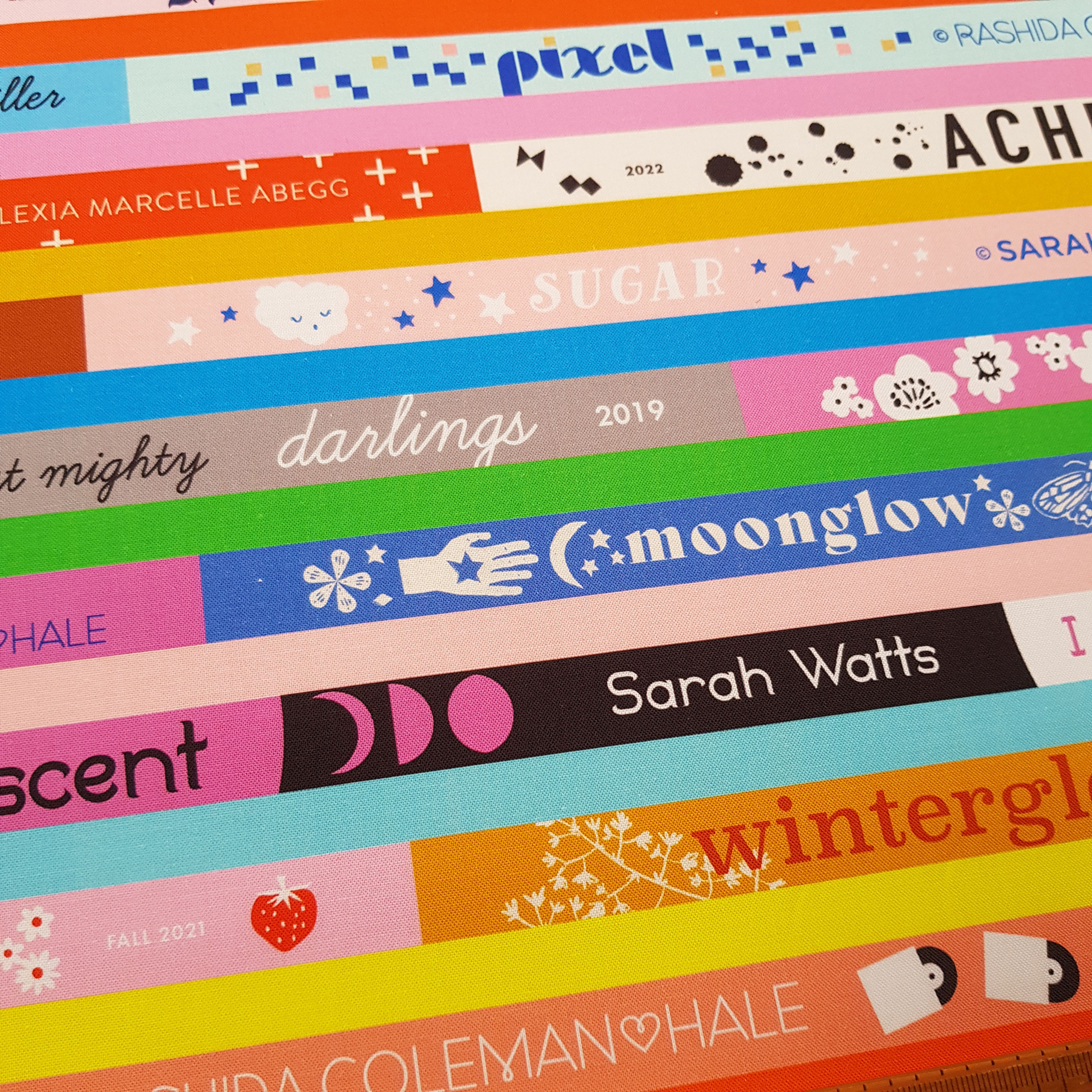 Fabric :: Ruby Star Society Selvedge Magic :: Selvedges