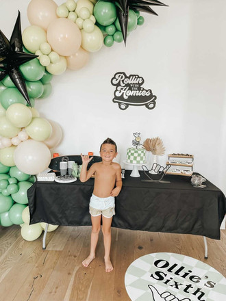 Ollie's Sixth - Rollin with the Homies Skateboard Birthday