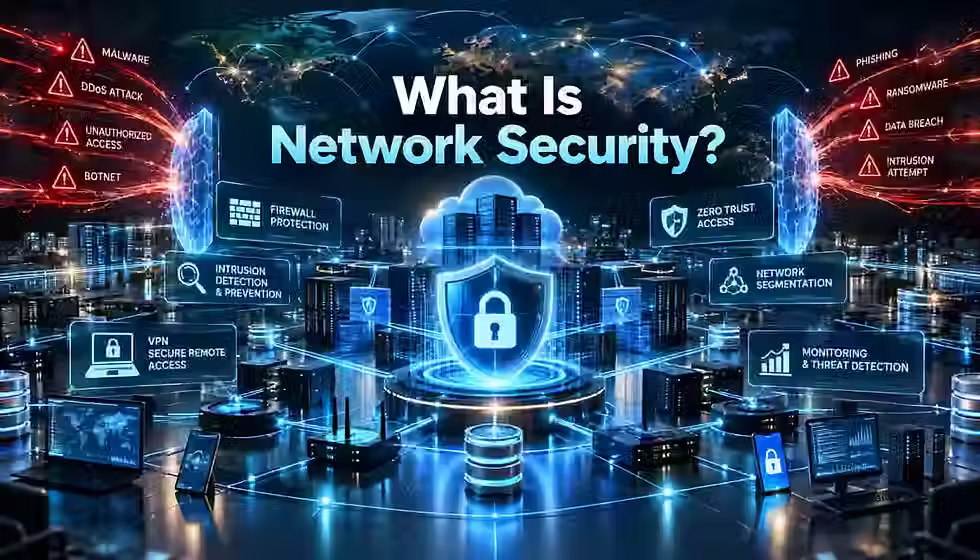 Network security protecting networks, devices, and data from cyber threats.