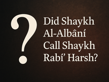 Did Shaykh Al-Albani Call Shaykh Rabee' Al-Madkhali Harsh?