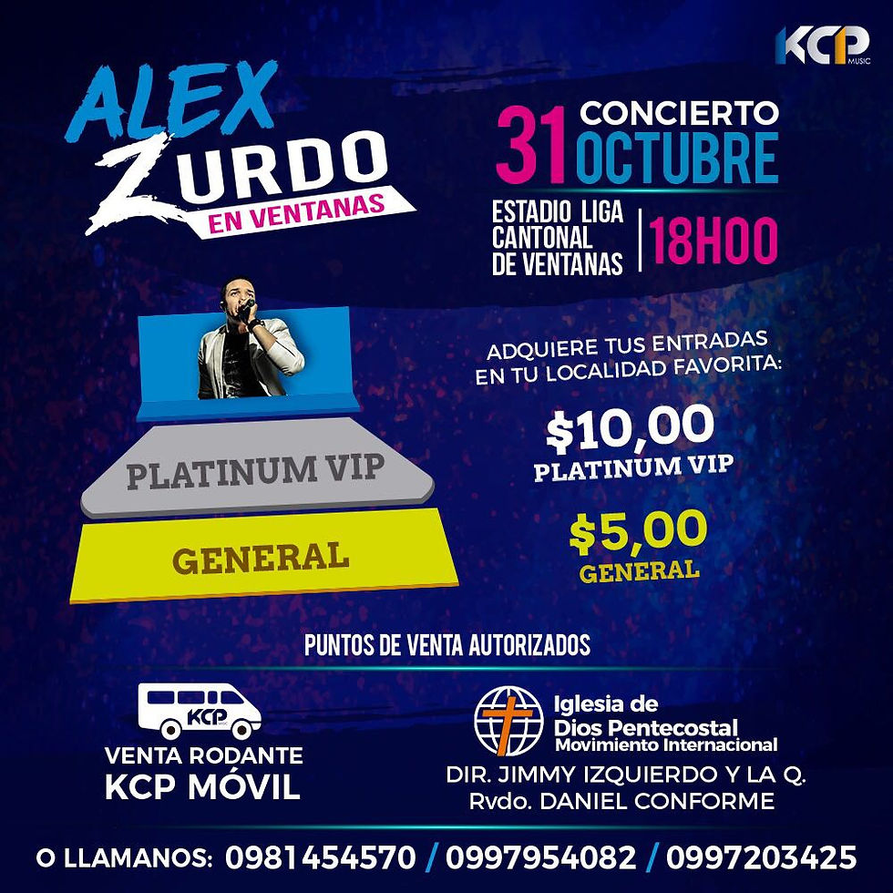 Alex Zurdo en Concierto