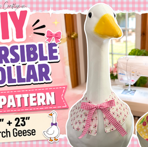✨ Porch Goose Sewing Series EP. 4 | Reversible Tie Collar 🎀 FREE Pattern