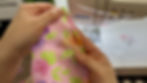 Stitch 1/4" away from the edge; fold down 1/4", and stitch.