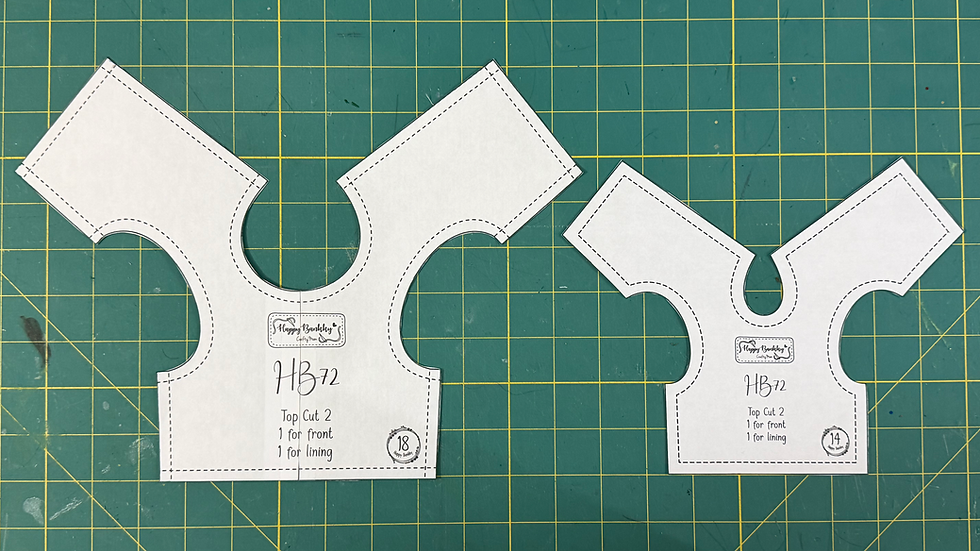 Pattern pieces