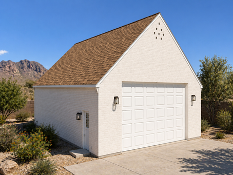 Detached garage design for an Arizona residential property
