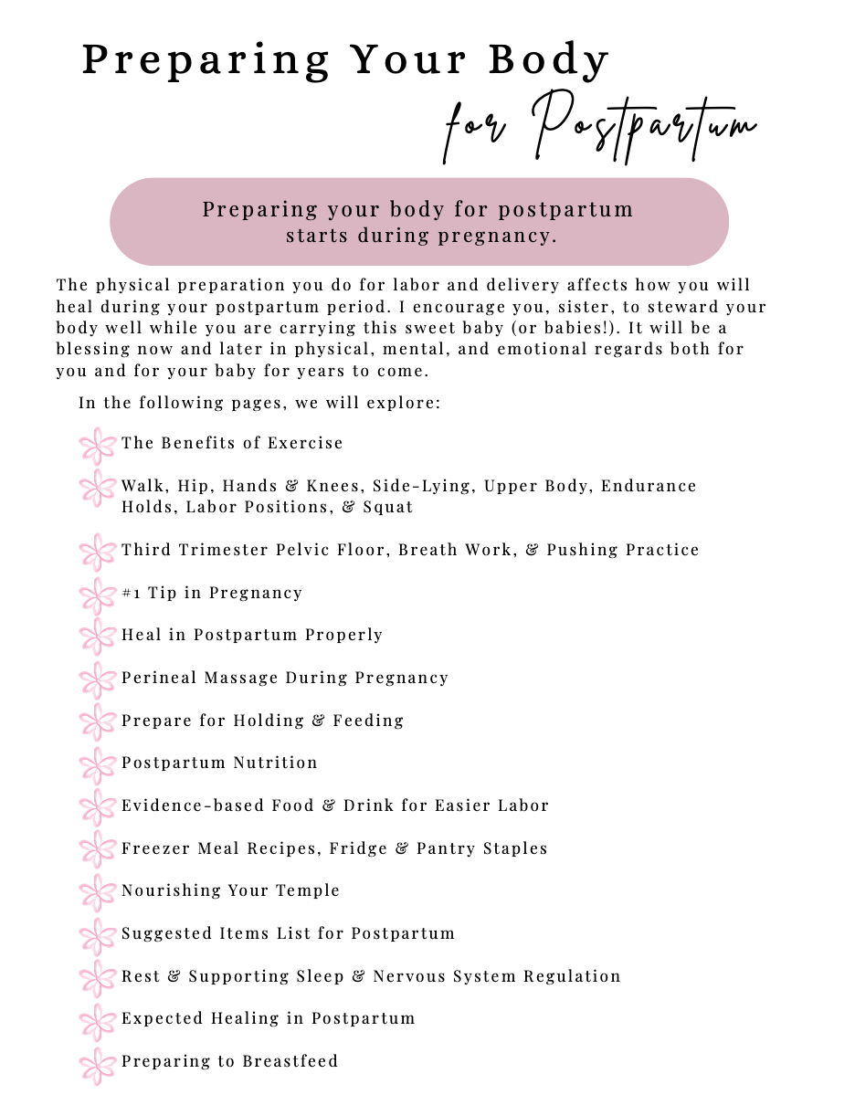 Thumbnail: Third Trimester Prep: Preparing Your Mind, Body, & Spirit for Postpartum