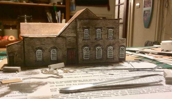 Anna scratch building the station