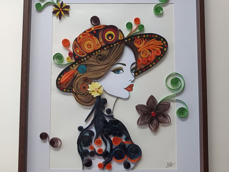 "Ma Dame élégante au Chapeau"