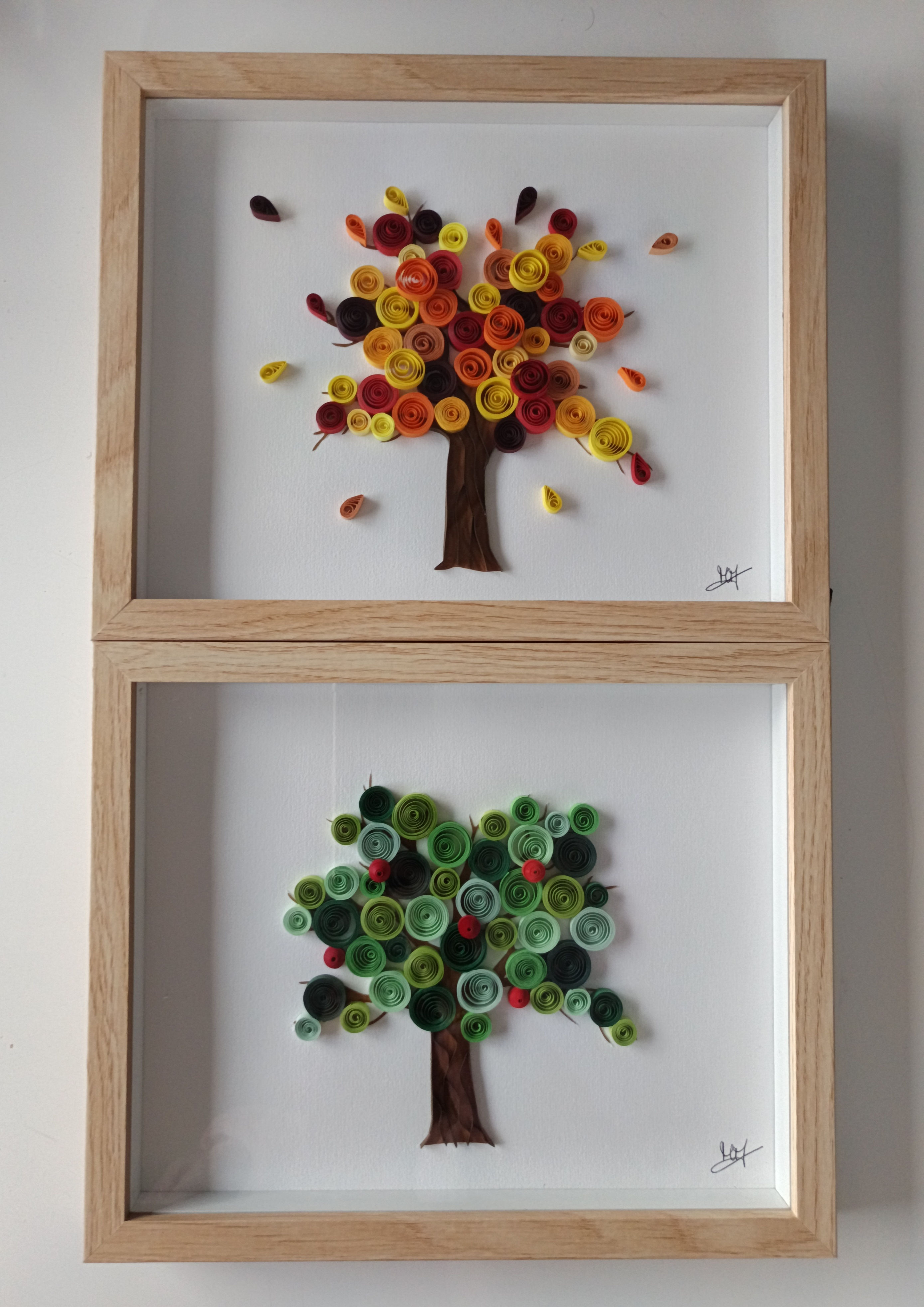 Cadre Arbre de saison 23*28cm au choix