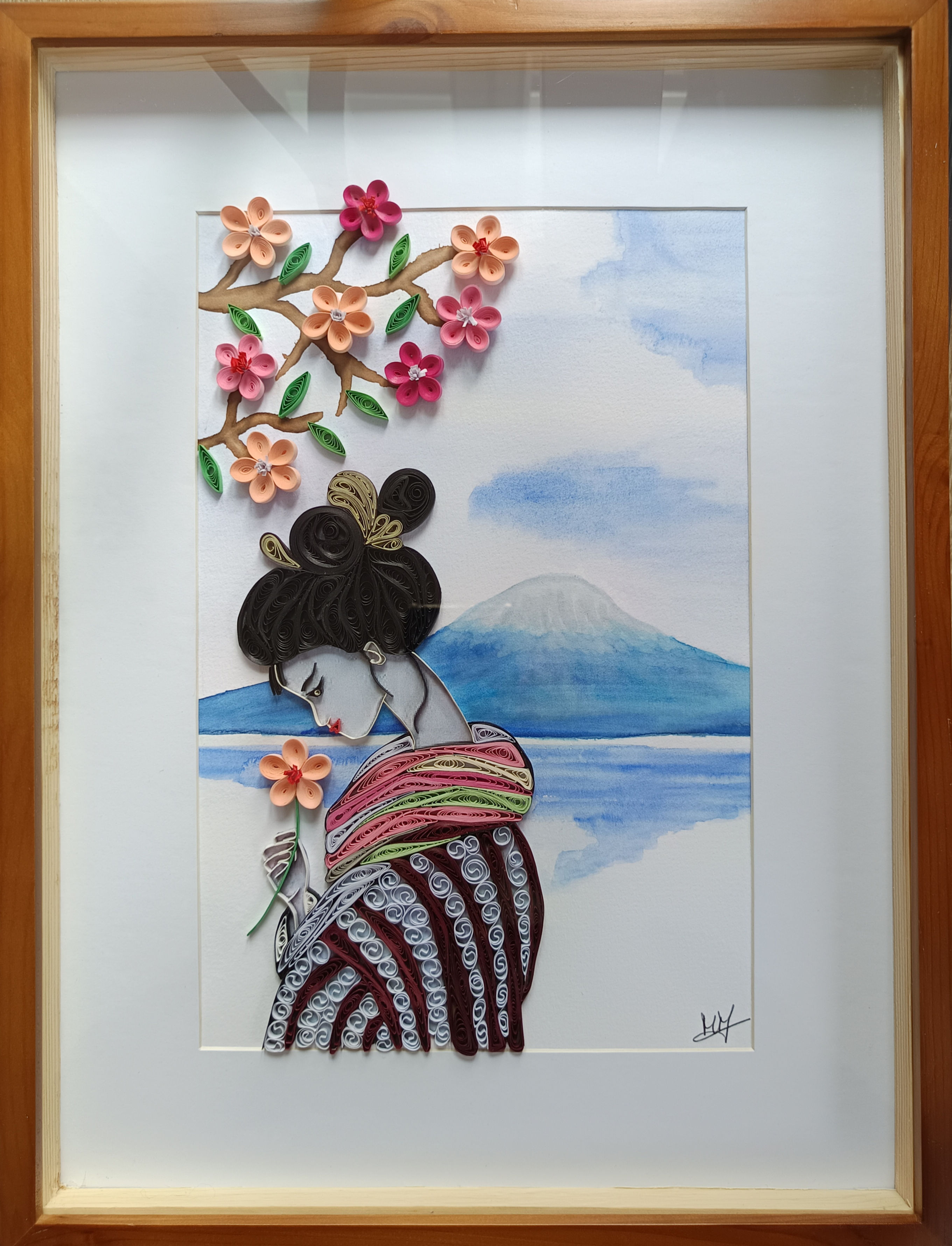 "Une geisha au Mont Fuji.."