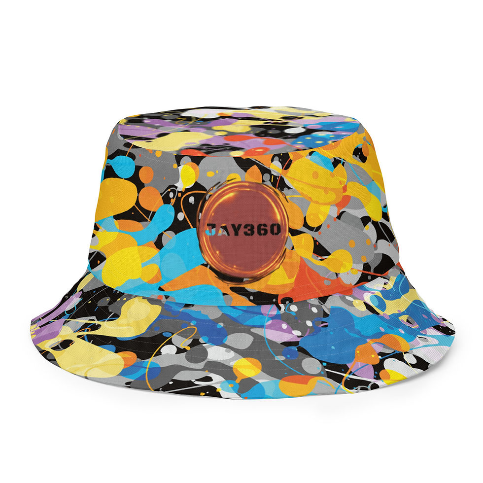 Thumbnail: Reversible artsy bucket hat