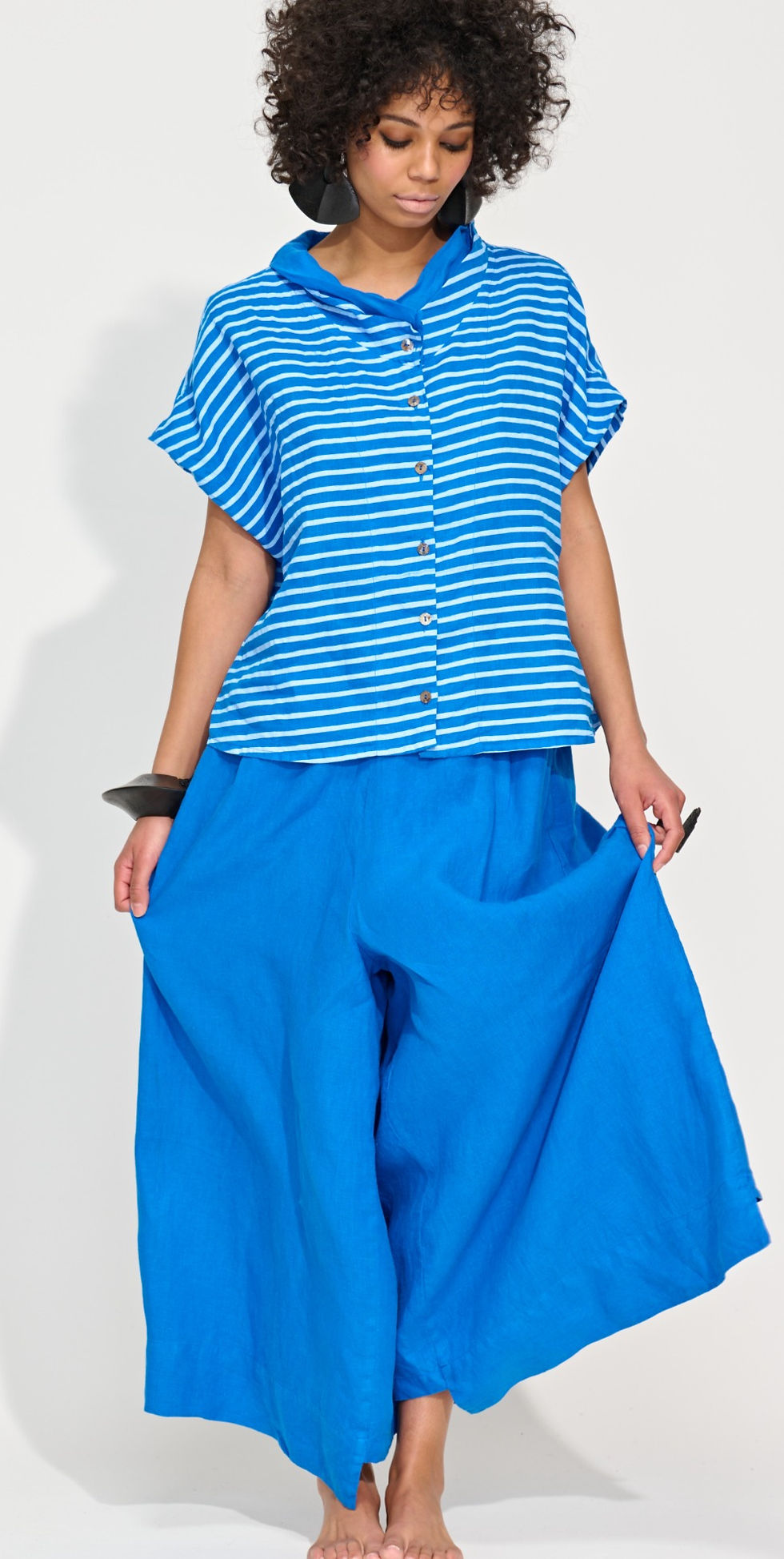 Miniatura: 3964BA6 WIDEST LEG PANT- solid garment dye
