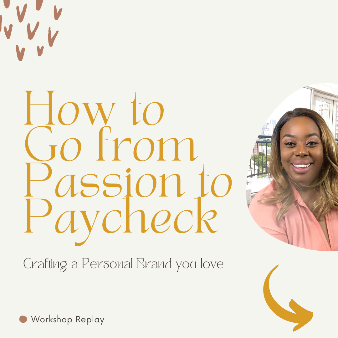 From Passion to Paycheck Workshop