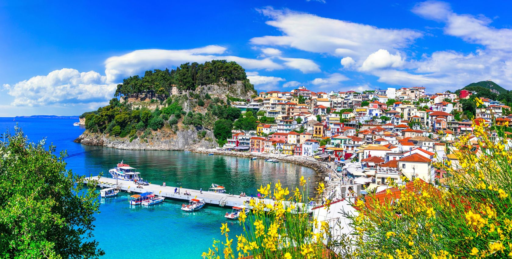 Parga harbor