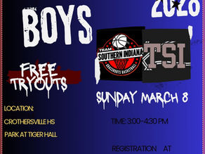 10th Grade TSI Premier Tryouts on Sunday, 3/8