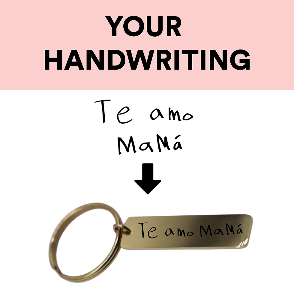 Personalized Engraved Handwriting Keychain