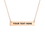 Thumbnail: Personalized Engraved Rose Gold Bar Necklace