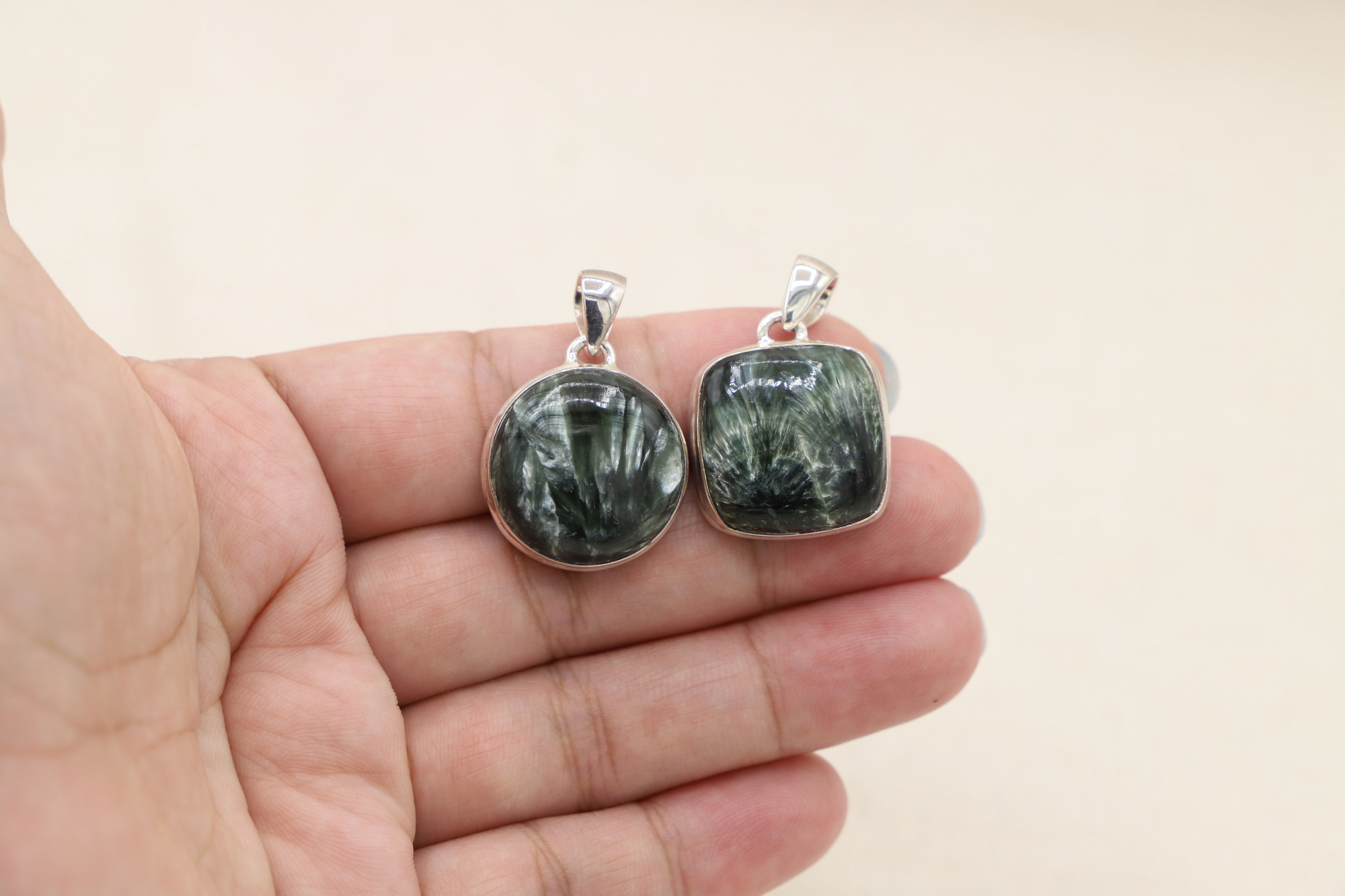 Seraphinite Pendant S925