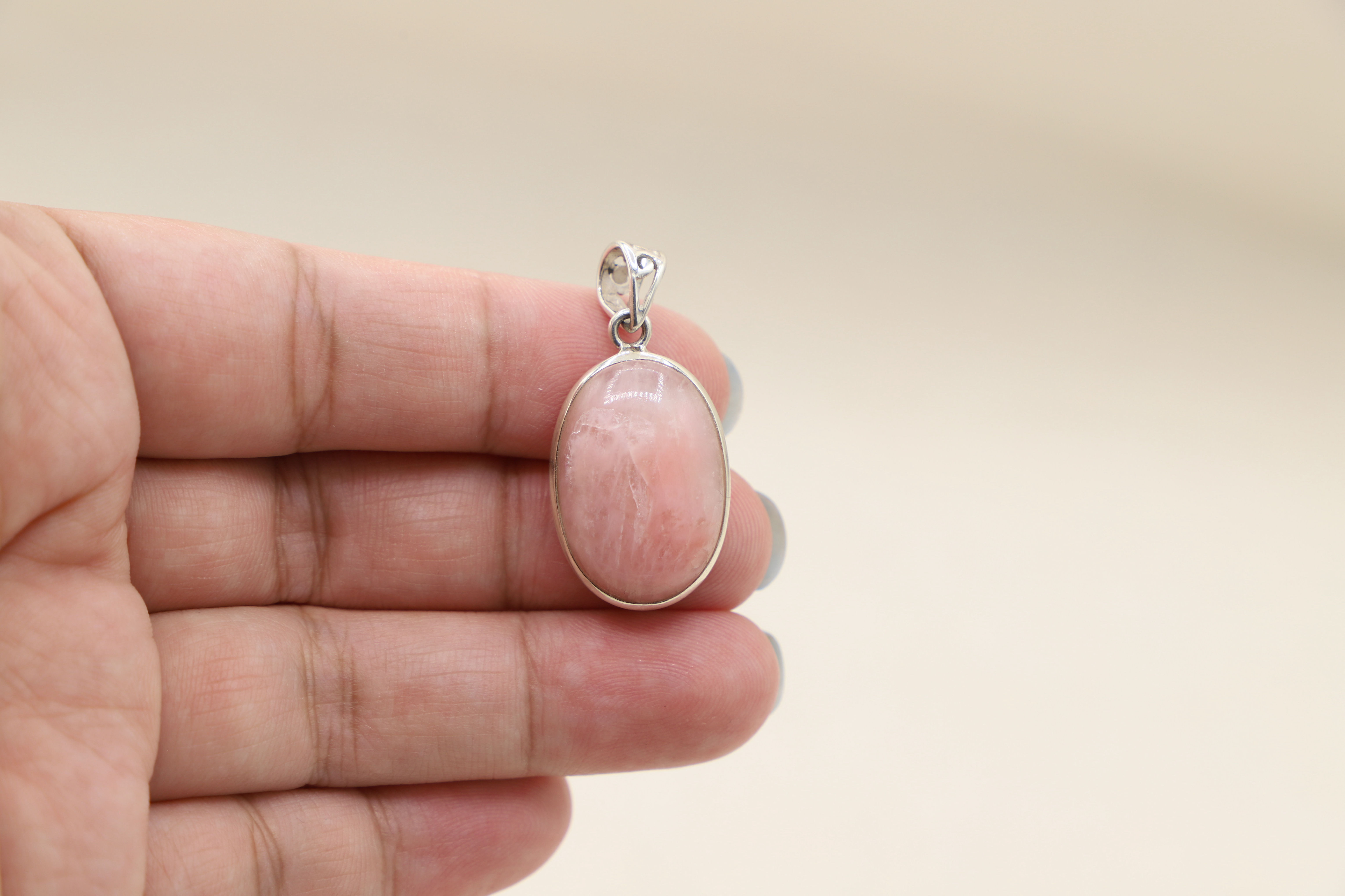 Petalite Oval Pendant S925