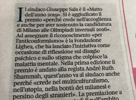Rassegna stampa - "Accogliente e utopico. Sala "Matto dell'anno"