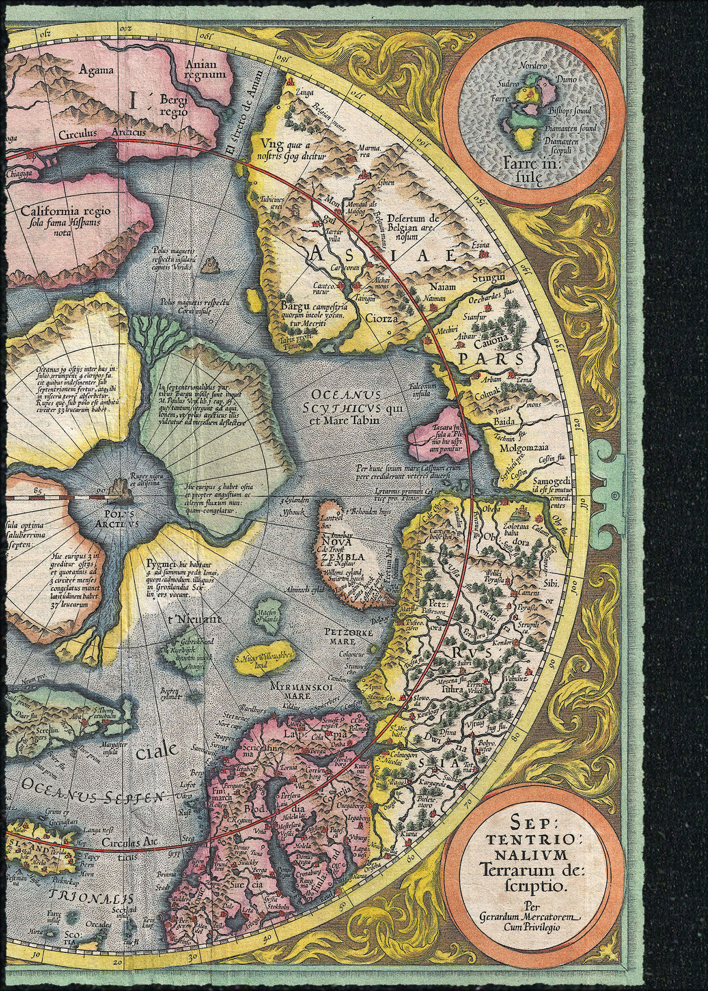 מפת הקוטב הראשונה, 1606