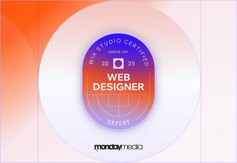 Monday Media - Wix Studio Certified.