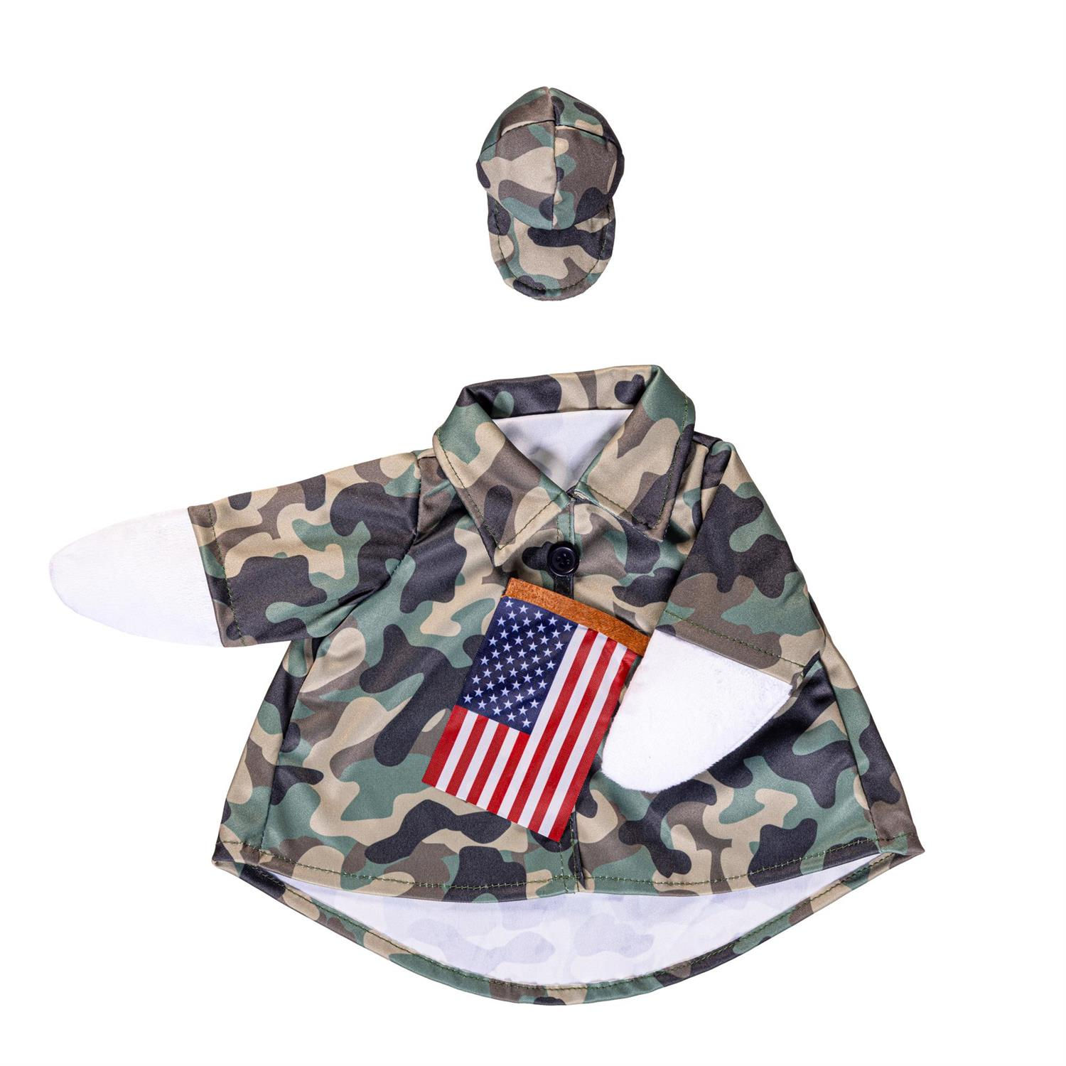 Camo Porch Goose Outfit
