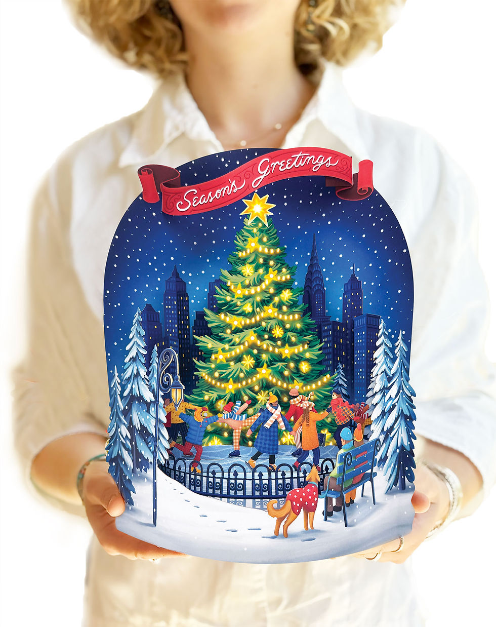 Christmas Skating - Freshcut Paper