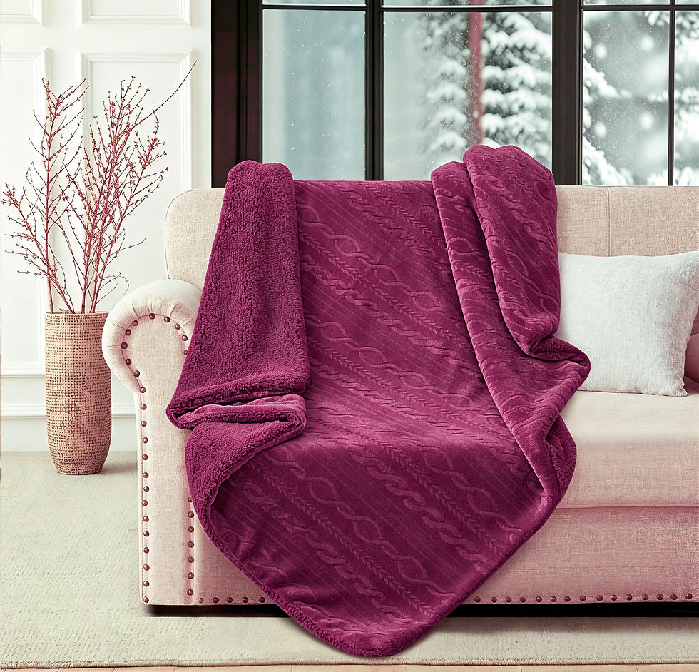 Thumbnail: Dry Rose 50" x 60" Throw Blanket