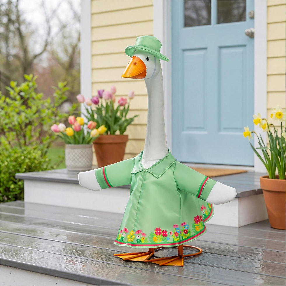 Thumbnail: Mint Garden Porch Goose Outfit