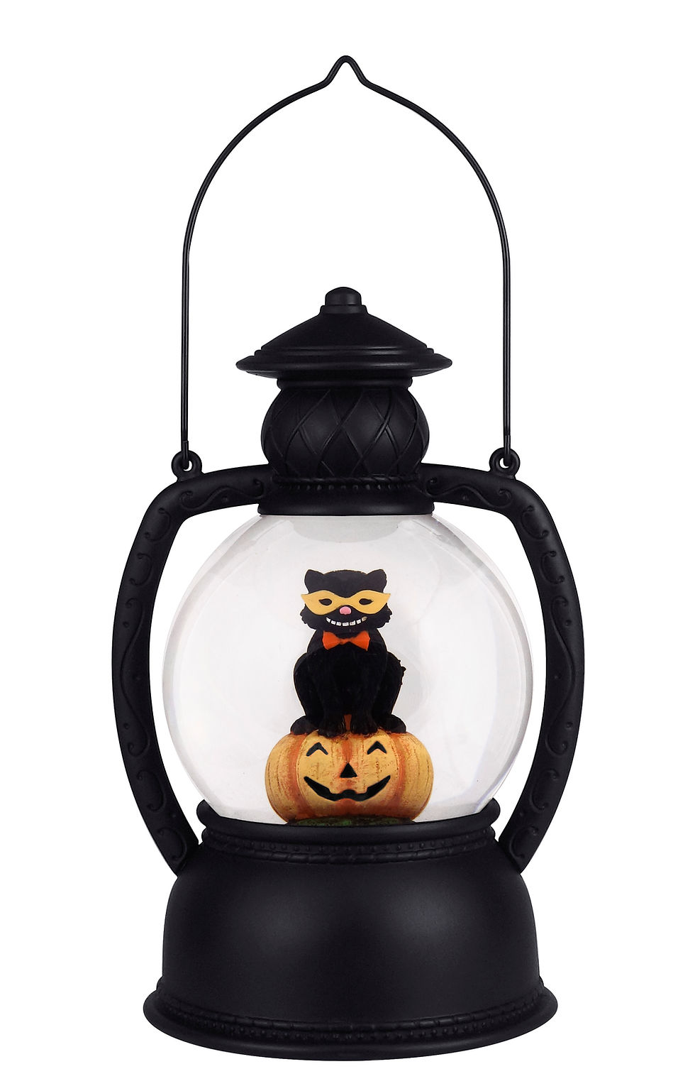 Thumbnail: 10.25" Black Cat Glitter Lantern