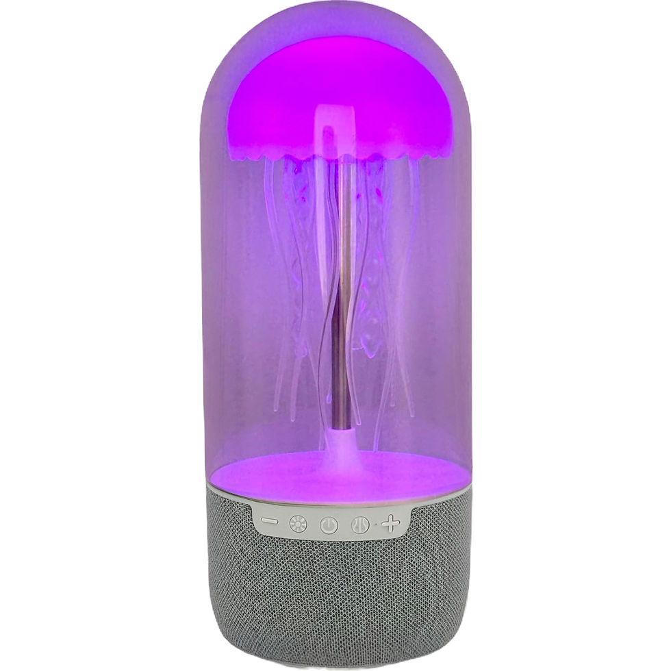 Color Changing LED Jellyfish Mood Lamp with Bluetooth Speaker