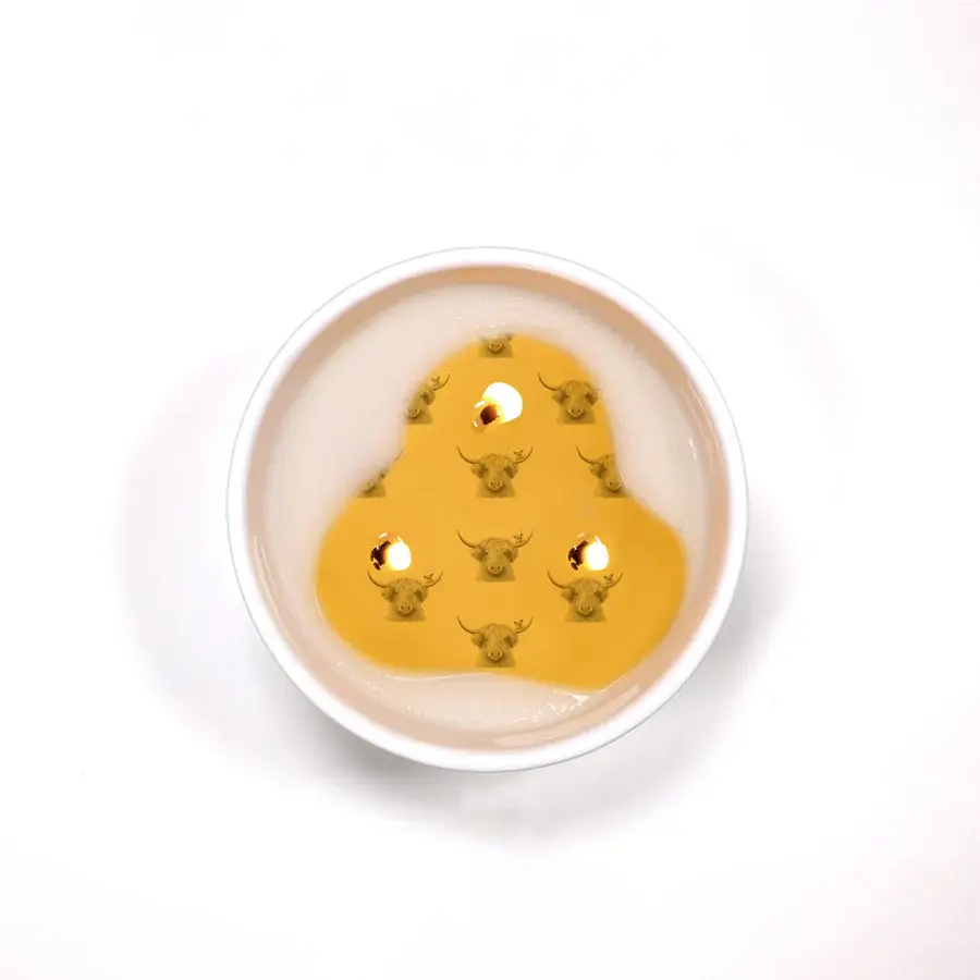 Thumbnail: Highland Cow 10oz Soy Wax Reveal Candle