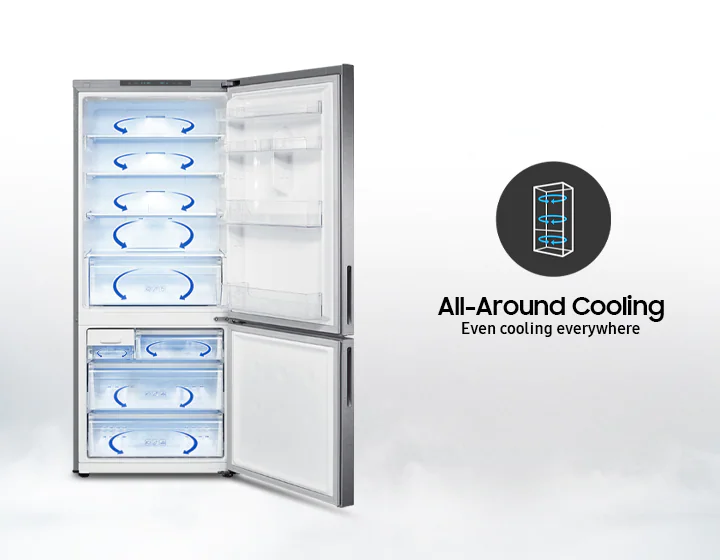 Samsung 424L Refrigerator With Non Plumbed Water Dispenser Black