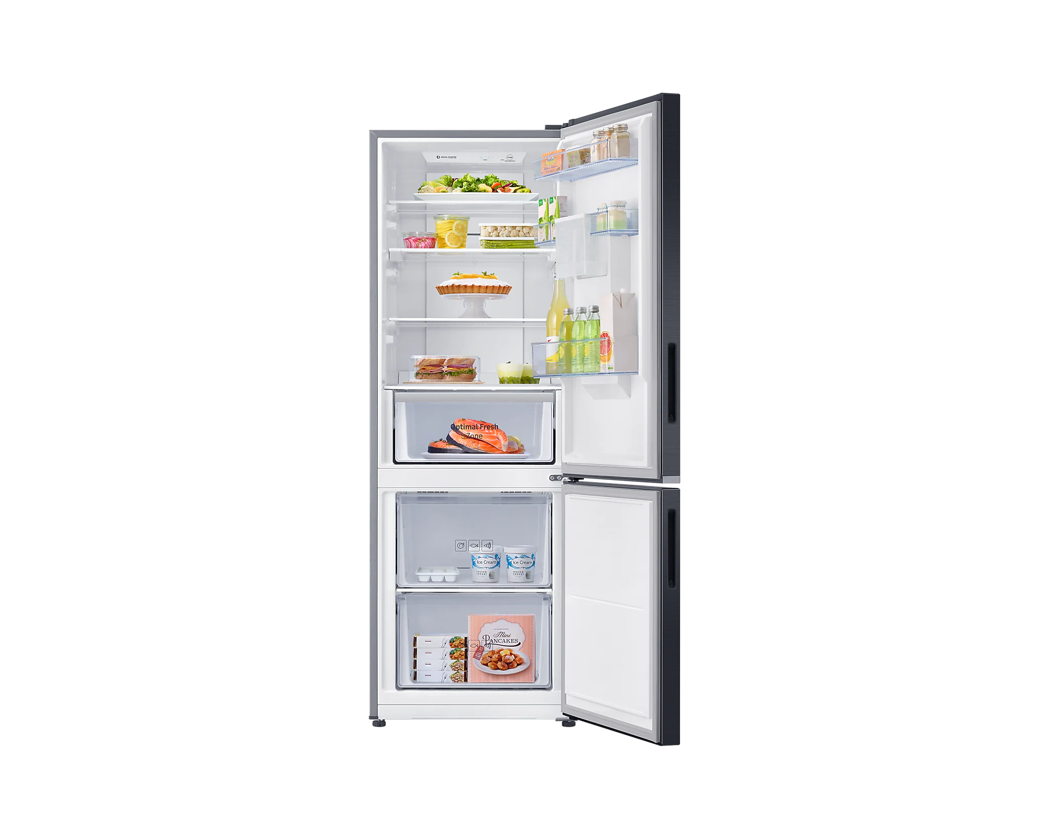 Samsung 307L Bottom Mount Refrigerator NonPlumbed Water Black Davies