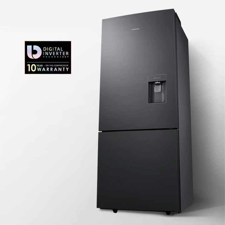 Samsung 424L Refrigerator With Non Plumbed Water Dispenser Black