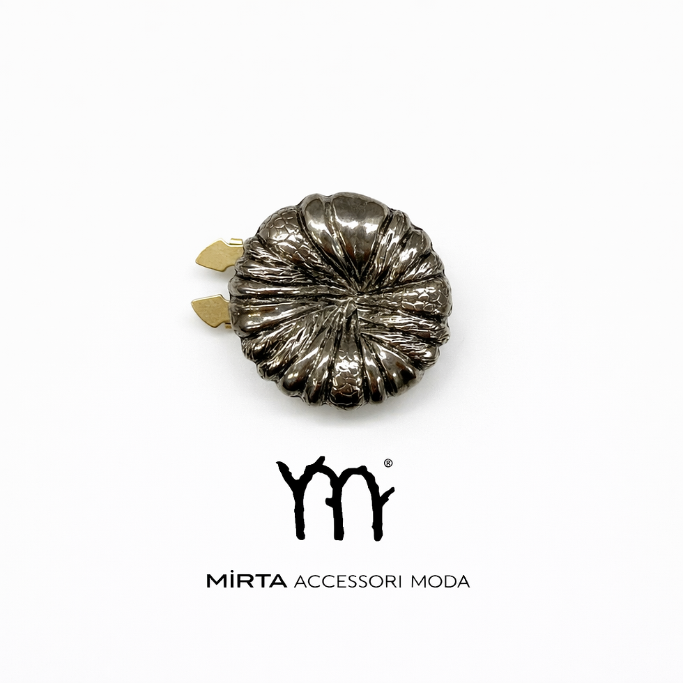 Copri Bottone Gioiello Argento Vecchio per Camicia | Mirta Accessori Moda