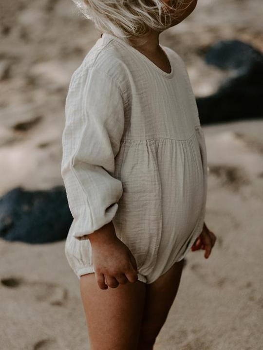 Thumbnail: The Simple Folk | romper "meadow" ecru