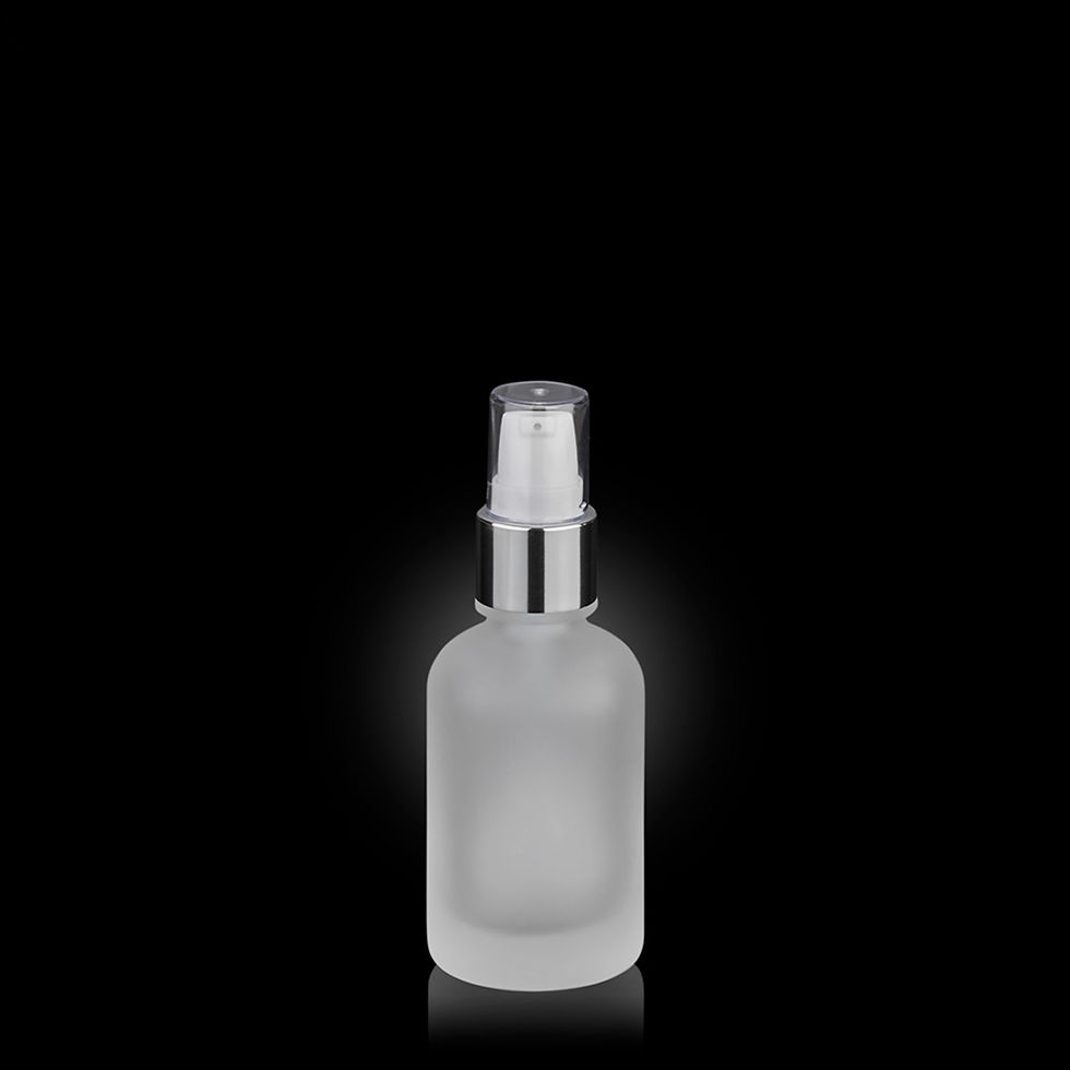 Thumbnail: 50ml Glass Lotion Pump Bottle Skincare Containers