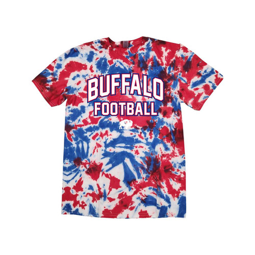 RWB Football Tie Dye T-Shirt buffaloveapparel - Main Image
